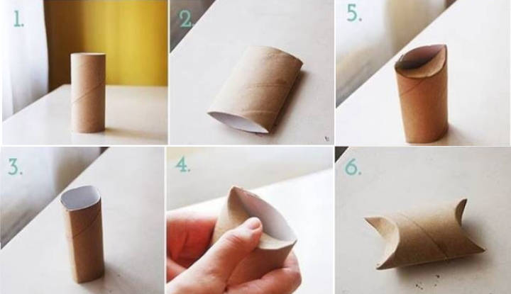 Cómo hacer las cajitas para envolver regalos (con rollos de papel higiénico)