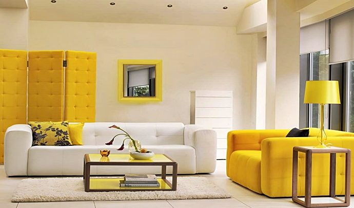 El amarillo ideal para decorar