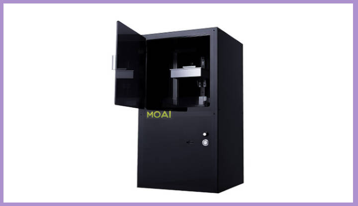 Impresora 3D de resina. Moai, de la empresa PEOPOLY, de resina DIY